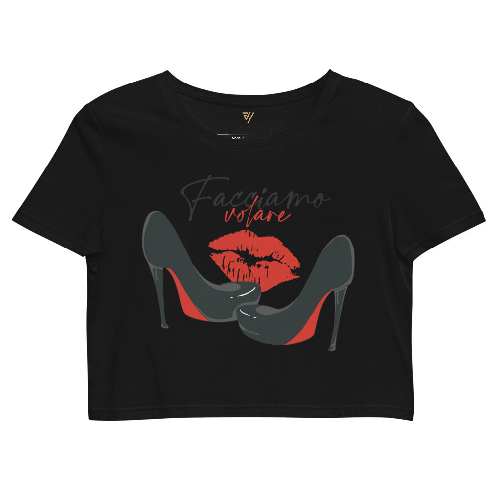 Girls Cropped Tops | Women's Short Sleeve T-Shirt | FACCIAMO VOLARE